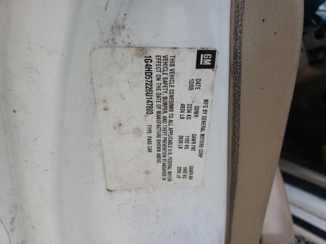Photo 10 from auction – 2006 BUICK LUCERNE CX with VIN 1G4HD57226U147803