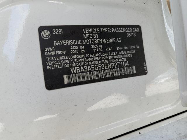 Photo 10 from auction – 2014 BMW 328 I with VIN WBA3A5G59ENP27184