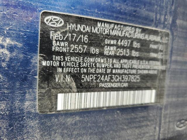 Photo 10 from auction – 2016 HYUNDAI SONATA SE with VIN 5NPE24AF3GH397825