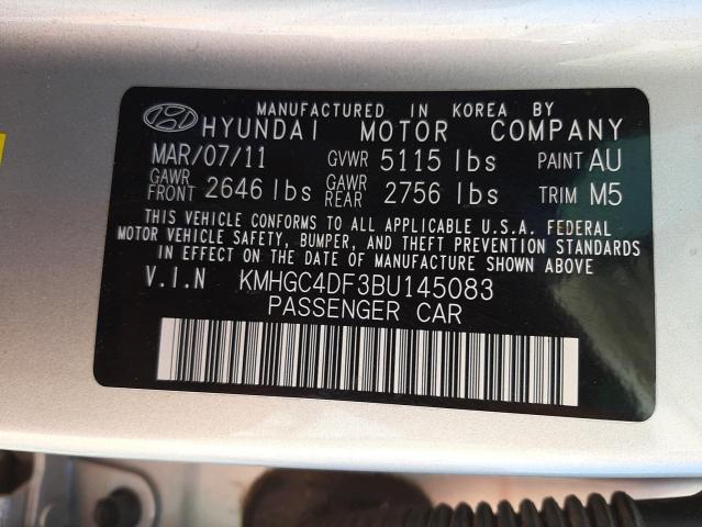 Photo 10 from auction – 2011 HYUNDAI GENESIS 4. with VIN KMHGC4DF3BU145083
