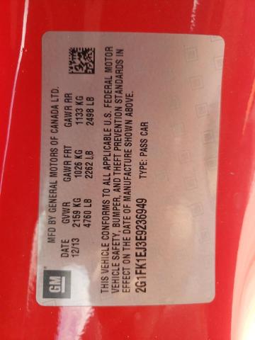 Photo 10 from auction – 2014 CHEVROLET CAMARO 2SS with VIN 2G1FK1EJ3E9236949