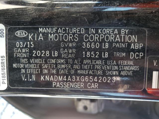 Photo 10 from auction – 2016 KIA RIO LX with VIN KNADM4A3XG6542023