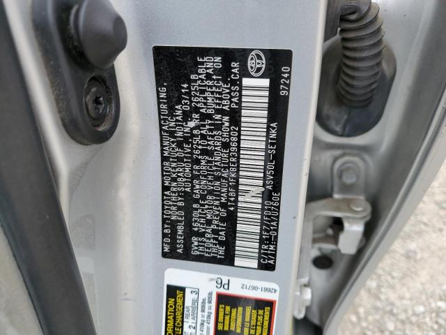 Photo 10 from auction – 2014 TOYOTA CAMRY L with VIN 4T4BF1FK8ER396802