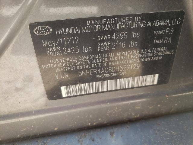 Photo 10 from auction – 2013 HYUNDAI SONATA GLS with VIN 5NPEB4AC8DH527129