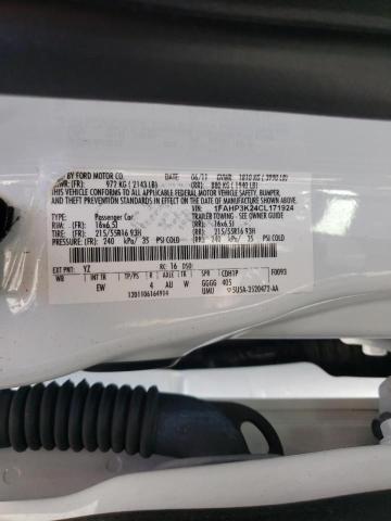 Photo 10 from auction – 2012 FORD FOCUS SE with VIN 1FAHP3K24CL171924