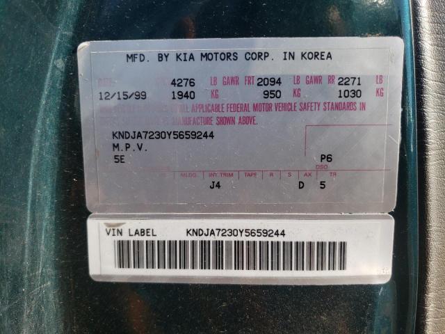 Photo 10 from auction – 2000 KIA SPORTAGE with VIN KNDJA7230Y5659244
