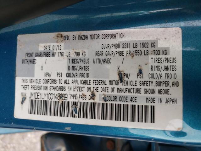 Photo 10 from auction – 2012 MAZDA MAZDA2 with VIN JM1DE1LY1C0146289