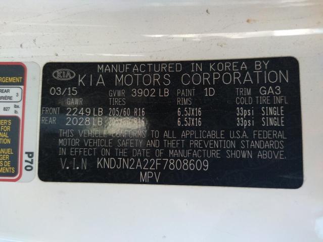 Photo 10 from auction – 2015 KIA SOUL with VIN KNDJN2A22F7808609