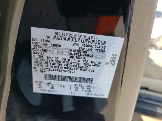 Photo 10 from auction – 2005 MAZDA TRIBUTE S with VIN 4F2CZ04195KM43605