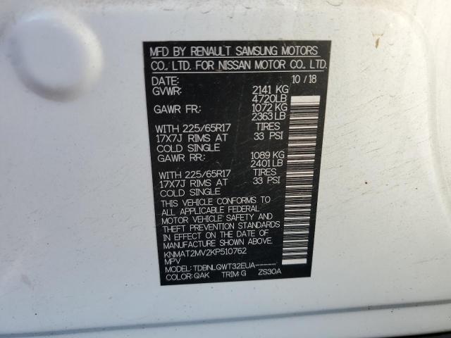 Photo 10 from auction – 2019 NISSAN ROGUE S with VIN KNMAT2MV2KP510762