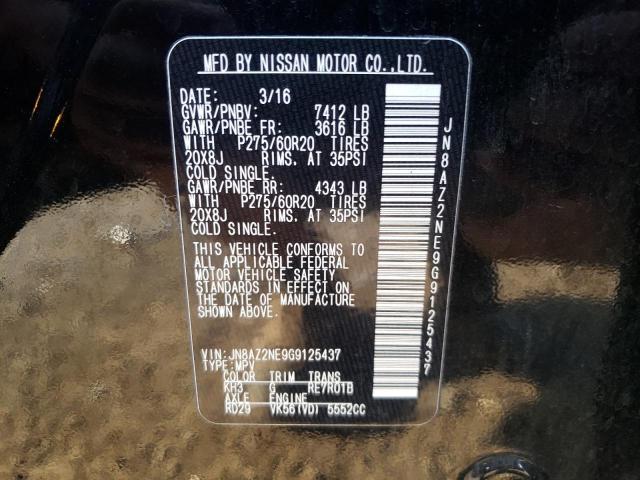 Photo 10 from auction – 2016 INFINITI QX80 with VIN JN8AZ2NE9G9125437