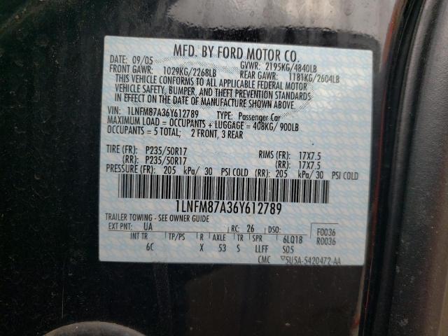 Photo 10 from auction – 2006 LINCOLN LS with VIN 1LNFM87A36Y612789