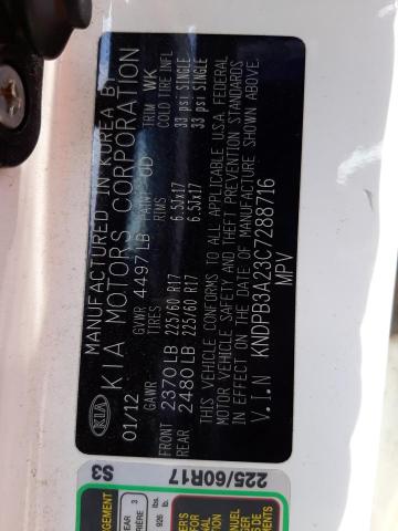 Photo 10 from auction – 2012 KIA SPORTAGE B with VIN KNDPB3A23C7288716