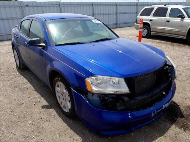 DODGE AVENGER SE 2012 with VIN 1C3CDZAB6CN243233 - Photo from auction