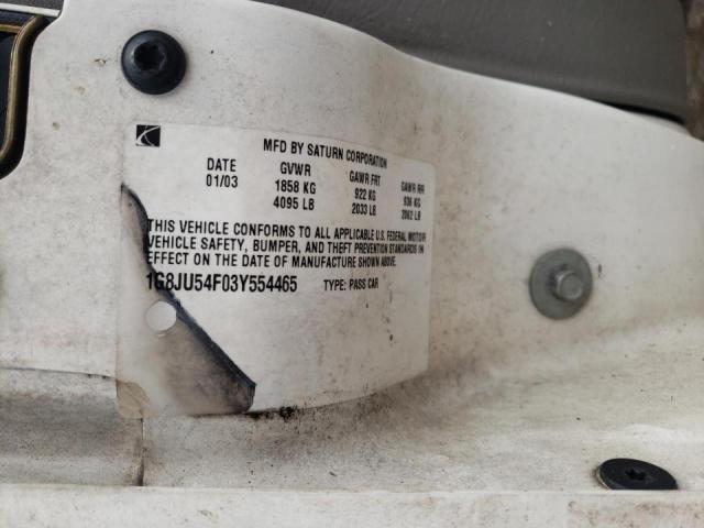 Photo 10 from auction – 2003 SATURN L200 with VIN 1G8JU54F03Y554465