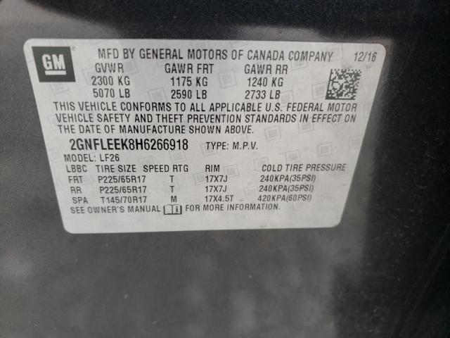 Photo 10 from auction – 2017 CHEVROLET EQUINOX LS with VIN 2GNFLEEK8H6266918
