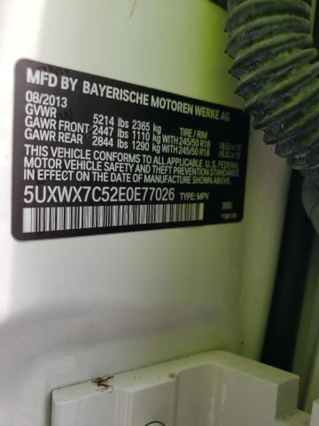 Photo 10 from auction – 2014 BMW X3 XDRIVE3 with VIN 5UXWX7C52E0E77026
