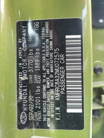 Photo 10 from auction – 2021 HYUNDAI VENUE SEL with VIN KMHRC8A32MU072575
