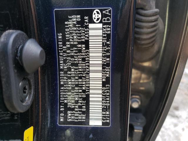 Photo 10 from auction – 2019 TOYOTA COROLLA L with VIN 5YFBURHE7KP919553