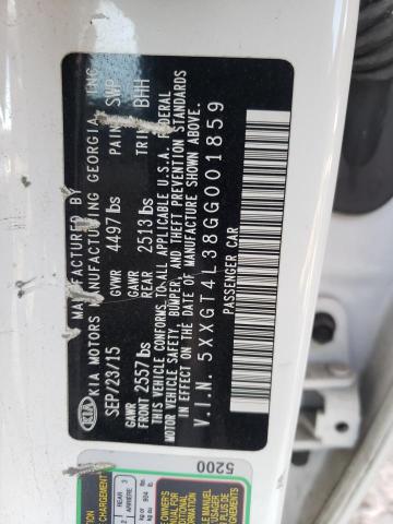 Photo 10 from auction – 2016 KIA OPTIMA LX with VIN 5XXGT4L38GG001859