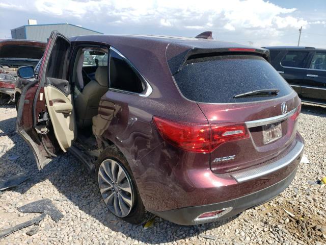 Photo 3 from auction – 2016 ACURA MDX TECHNO with VIN 5FRYD4H41GB044010