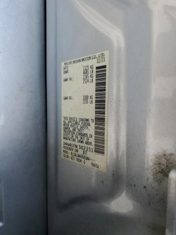 Photo 10 from auction – 2022 NISSAN MAXIMA SV with VIN 1N4AA6CV7NC502351