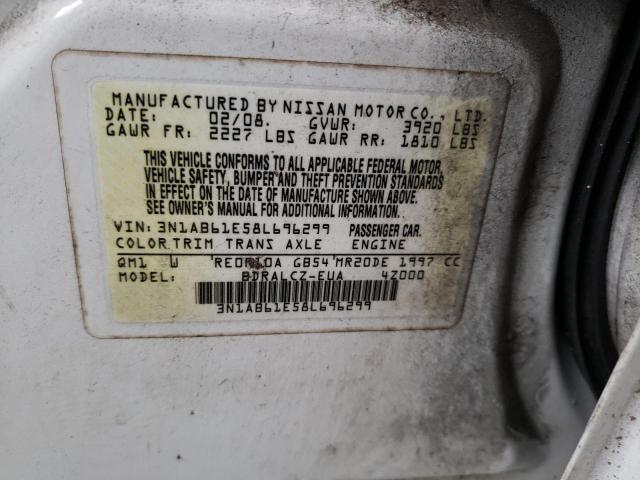 Photo 10 from auction – 2008 NISSAN SENTRA 2.0 with VIN 3N1AB61E58L696299