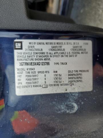 Photo 10 from auction – 2010 GMC SIERRA K15 with VIN 3GTRKVE3XAG123786