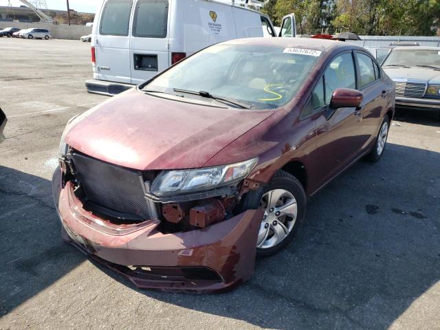 Photo 2 from auction – 2015 HONDA CIVIC LX with VIN 2HGFB2F51FH567214
