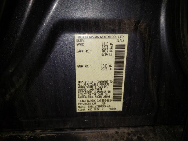Photo 10 from auction – 2013 NISSAN ALTIMA 2.5 with VIN 1N4AL3AP6DC168969