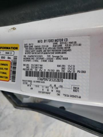 Photo 10 from auction – 2014 FORD FUSION SE with VIN 1FA6P0H73E5352870