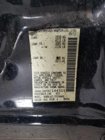 Photo 10 from auction – 2014 NISSAN ALTIMA 2.5 with VIN 1N4AL3AP2EC144315