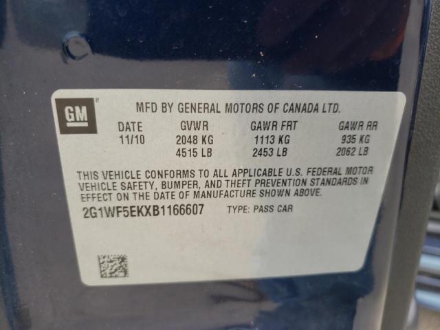 Photo 10 from auction – 2011 CHEVROLET IMPALA LS with VIN 2G1WF5EKXB1166607