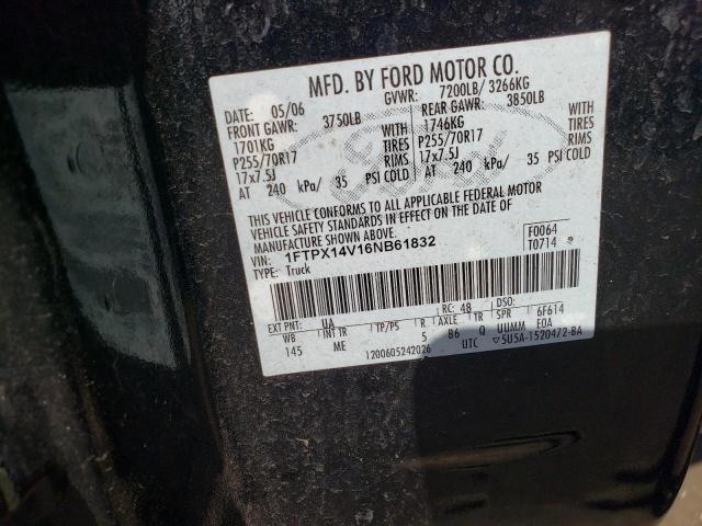 Photo 10 from auction – 2006 FORD F150 with VIN 1FTPX14V16NB61832