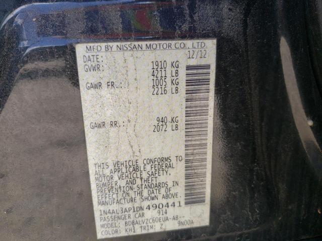 Photo 10 from auction – 2013 NISSAN ALTIMA 2.5 with VIN 1N4AL3AP1DN490441