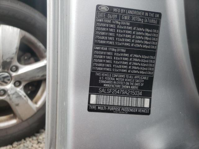 Photo 10 from auction – 2009 LAND ROVER RANGE ROVE with VIN SALSF25479A215034
