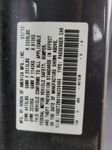 Photo 10 from auction – 2017 HONDA ACCORD EXL with VIN 1HGCT2B81HA006495