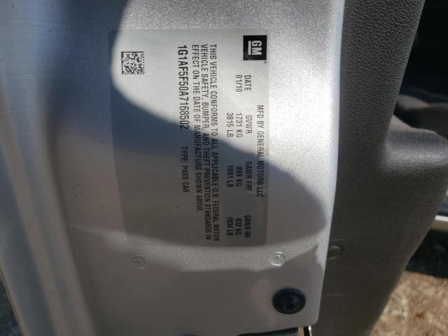 Photo 10 from auction – 2010 CHEVROLET COBALT 2LT with VIN 1G1AF5F50A7168502