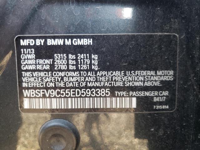 Photo 10 from auction – 2014 BMW M5 with VIN WBSFV9C55ED593385
