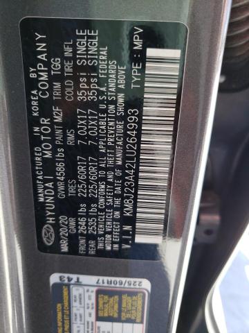 Photo 10 from auction – 2020 HYUNDAI TUCSON SE with VIN KM8J23A42LU264993