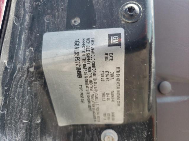 Photo 10 from auction – 2007 SATURN ION LEVEL with VIN 1G8AL55F97Z184909
