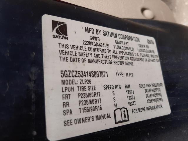 Photo 10 from auction – 2004 SATURN VUE with VIN 5GZCZ53414S897871