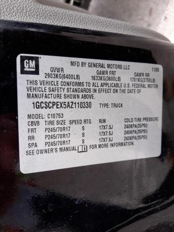 Photo 10 from auction – 2010 CHEVROLET SILVERADO with VIN 1GCSCPEX5AZ110330