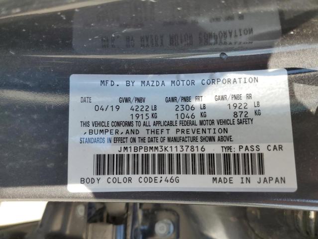 Photo 10 from auction – 2019 MAZDA 3 PREFERRE with VIN JM1BPBMM3K1137816