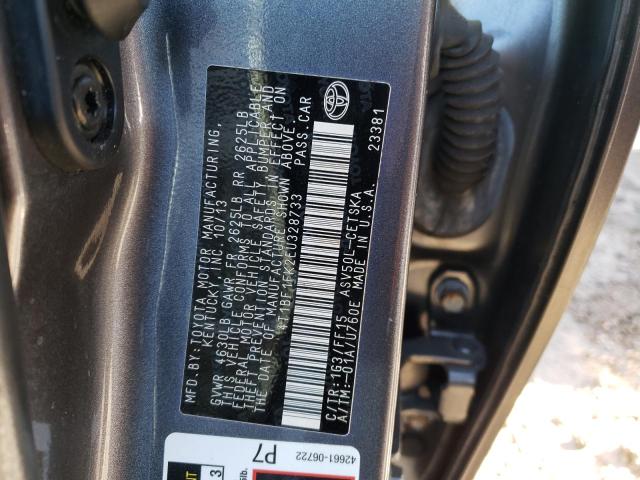 Photo 10 from auction – 2014 TOYOTA CAMRY L with VIN 4T1BF1FK2EU328733