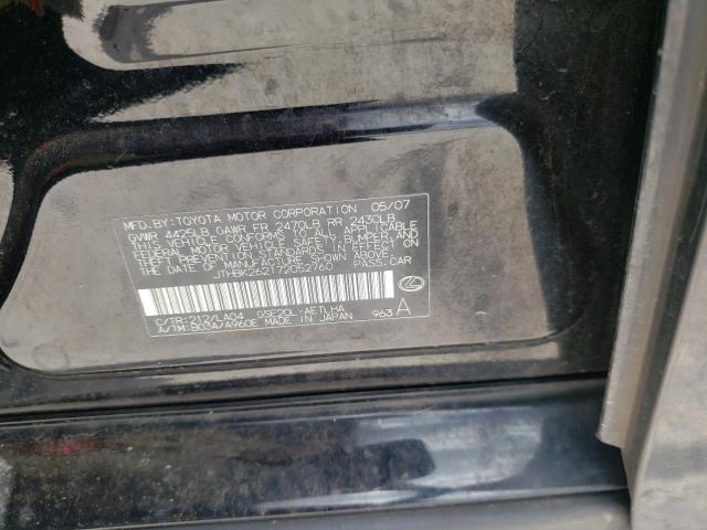 Photo 10 from auction – 2007 LEXUS IS 250 with VIN JTHBK262172052760