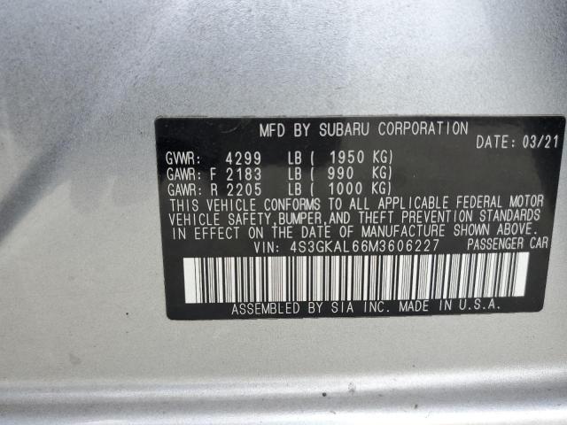 Photo 10 from auction – 2021 SUBARU IMPREZA SP with VIN 4S3GKAL66M3606227