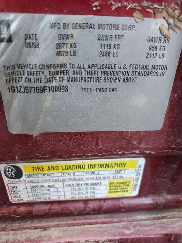 Photo 10 from auction – 2009 CHEVROLET MALIBU 2LT with VIN 1G1ZJ57769F100093