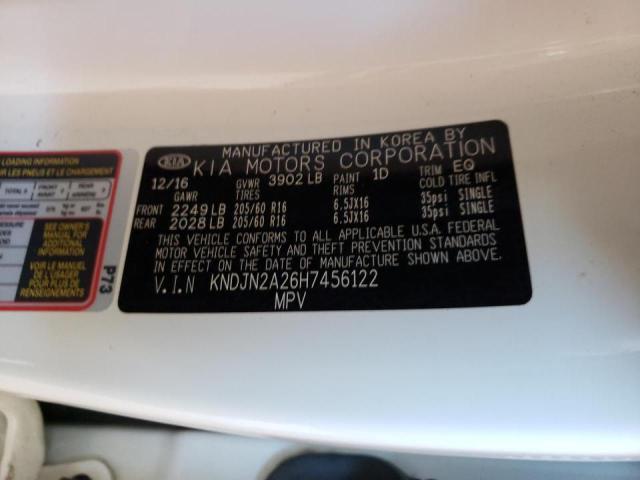 Photo 10 from auction – 2017 KIA SOUL with VIN KNDJN2A26H7456122