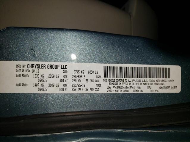 Photo 10 from auction – 2010 CHRYSLER TOWN & COU with VIN 2A4RR5D14AR449244